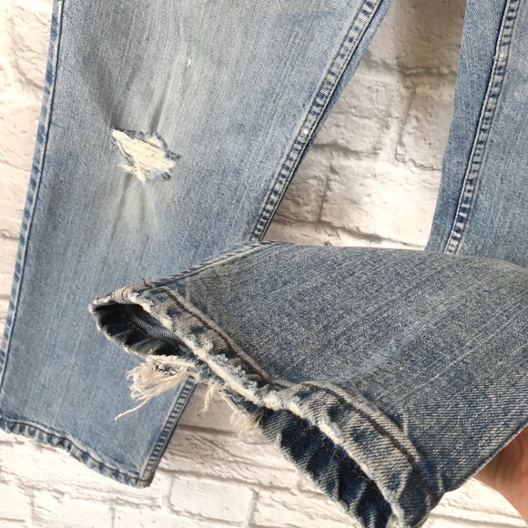 Harley Davidson Vintage Distressed Mom Jeans Sz 8 - Picture 5 of 7